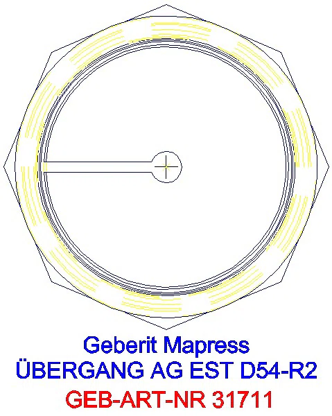 GE Mapress Edelstahl Übergang mit AG d54-R2_31711_L