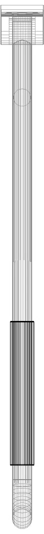 HEWI mobiler Stützklappgriff, L:900mm, mit Armpolster sand