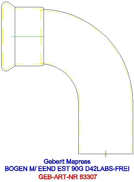 GE Mapress Edelstahl Bogen 90Gr d42 mit Einschubende (LABS-frei)_83307_A