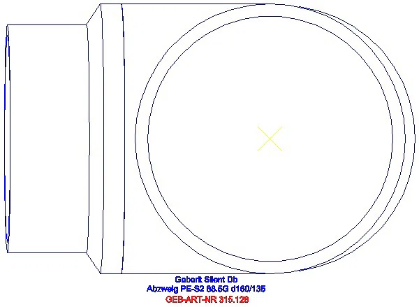 GE Silent-db20 Abzweig 88,5Gr d160/135_315.128.14.1_G