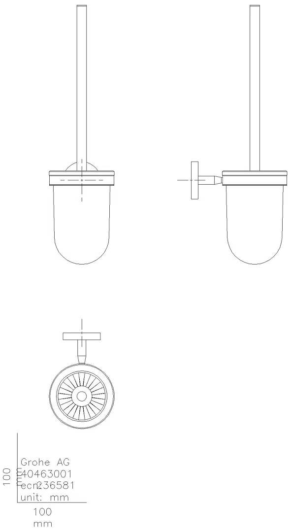 GROHE Toilettenbürstengarnitur BauCosmopolitan 40463_1 chrom