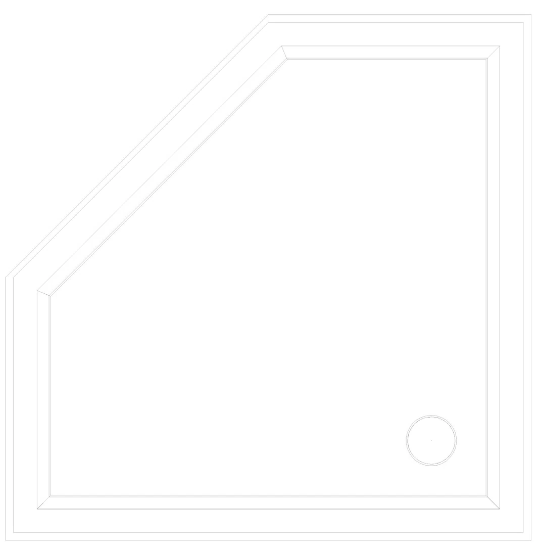 KALDEWEI CORNEZZA Duschfläche, 1000x1000x32 mm, Modell-Nr: 672-1