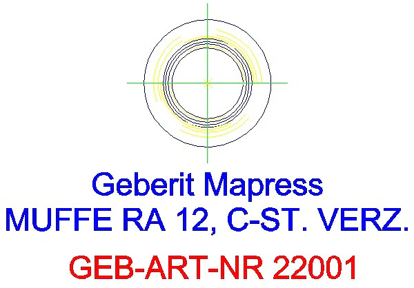 GE Mapress C-Stahl Muffe d12 verzinkt_22001_L