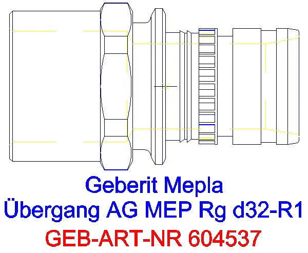 GE Mepla Übergang mit AG Rg d32-R1_604.537.00.5_G