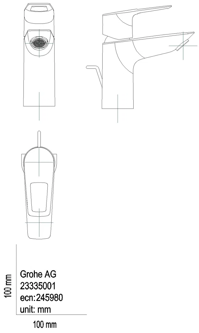 GROHE EH-Waschtischbatterie BauLoop 23335_1 S-Size chrom
