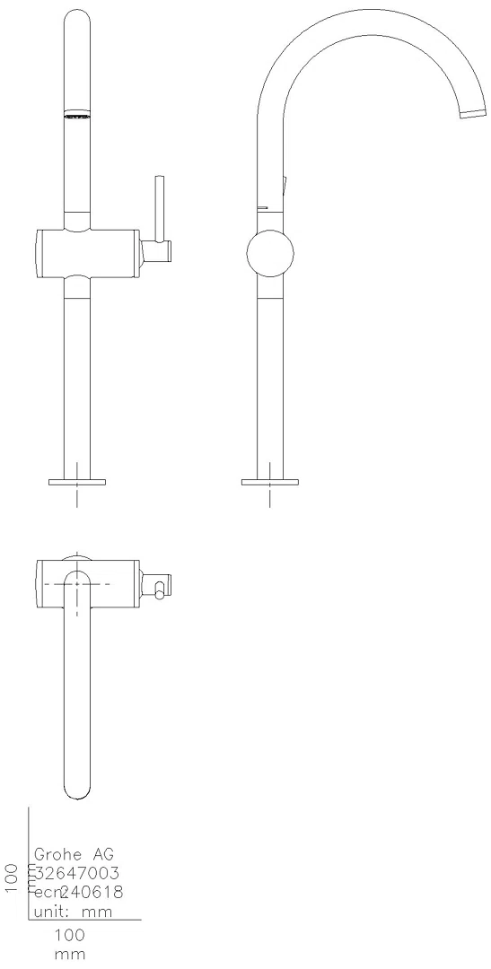 GROHE Einhand-Waschtischbatterie Atrio 24365 XL-Size warm sunset gebürstet