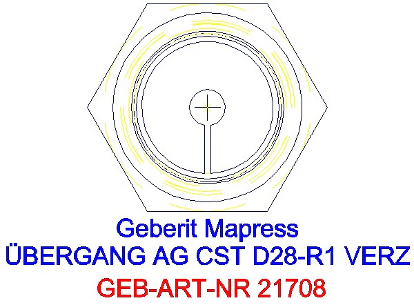 GE Mapress C-Stahl Übergang mit AG d28-R1 verzinkt_21708_L