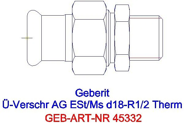 GE Mapress Therm Übergangsverschr. mit AG d18-R1/2_45332_G