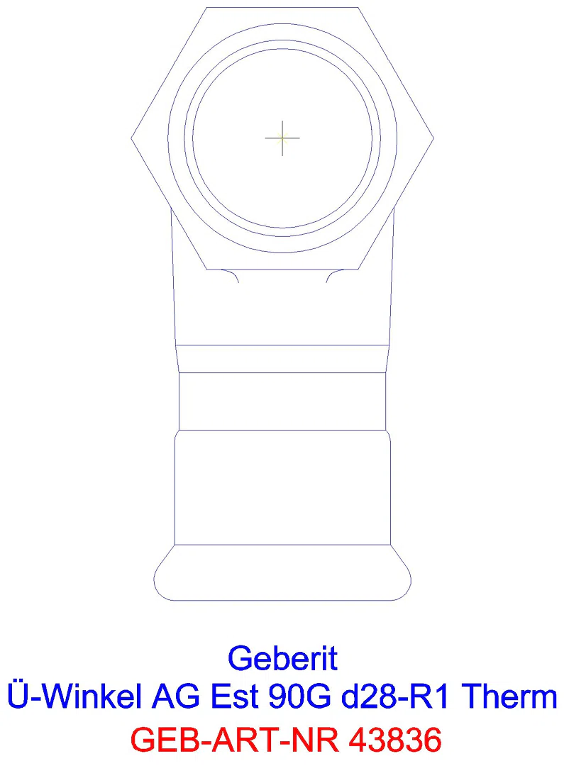 GE Mapress Therm Übergangswinkel 90Gr mit AG d22-R3/4_43836_a