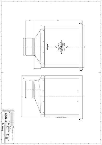 GRÖMO ALUSTAR Wasserfangkasten - TX - Hellgrau ø100 kubisch exzentrisch, #Art.Nr. 88813