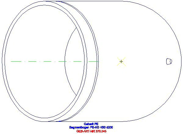 GE PE Segmentbogen 45Gr d200_370.045.16.1_G