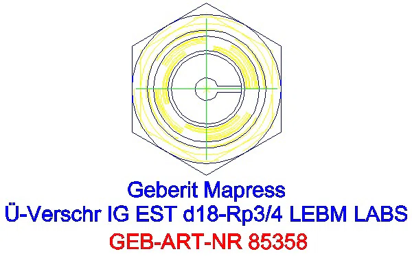 GE Mapress Edelstahl Übergangsverschr. mit IG ÜM ESt (LABS-frei) d18-Rp3/4_85358_L