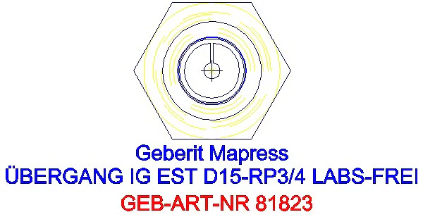 GE Mapress Edelstahl Übergang mit IG (LABS-frei) d15-Rp3/4_81823_L