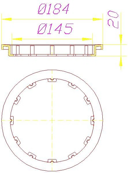 DALLMER Ausgleichsring, schwarz zu 54, 55, 57, 58, 61
