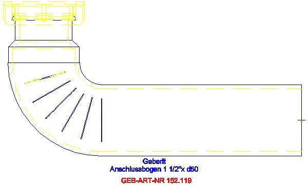 GE Anschlussbogen 90Gr mit Überwurfmutter 1 1/2''x d50_152.119.16.1_L