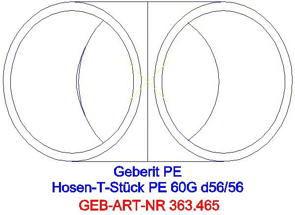 GE PE Hosenabzweig 2 x 30Gr d56/56_363.465.16.1_G