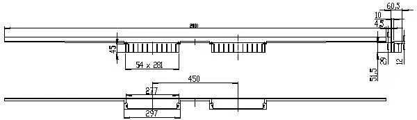 DALLMER Duschrinne CeraWall Individual Duo, 2000 mm