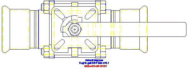 GE Mapress Kugelhahn NPW, mit Bet.-Hebel geflanscht d76,1_92107_G