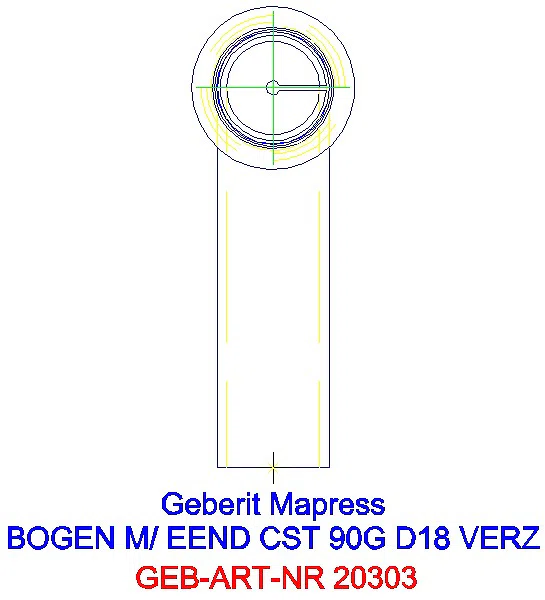 GE Mapress C-Stahl Bogen 90Gr mit Einschubende d18 verzinkt_20303_L