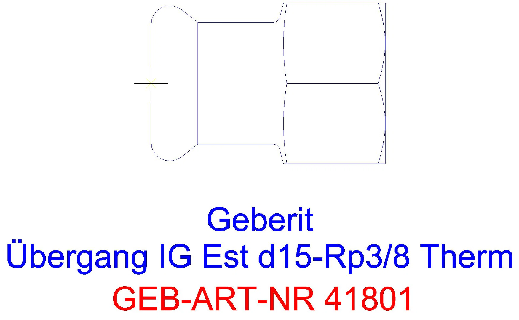 GE Mapress Therm Übergang mit IG d15-R3/8_41801_a