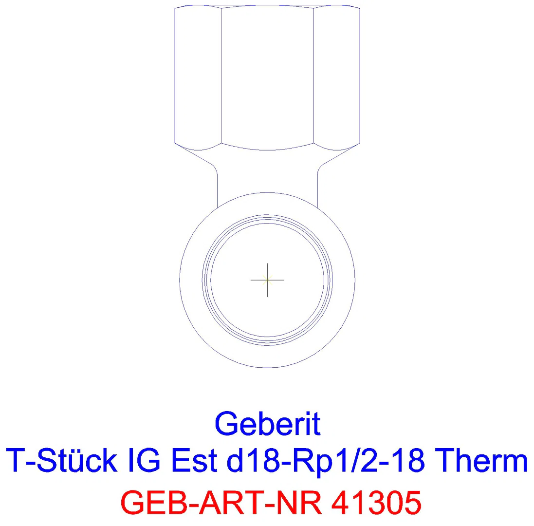 GE Mapress Therm T-Stück mit IG d15-Rp1/2-15_41305_l