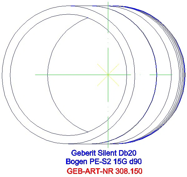 GE Silent-db20 Bogen 15Gr d90_308.150.14.1_G