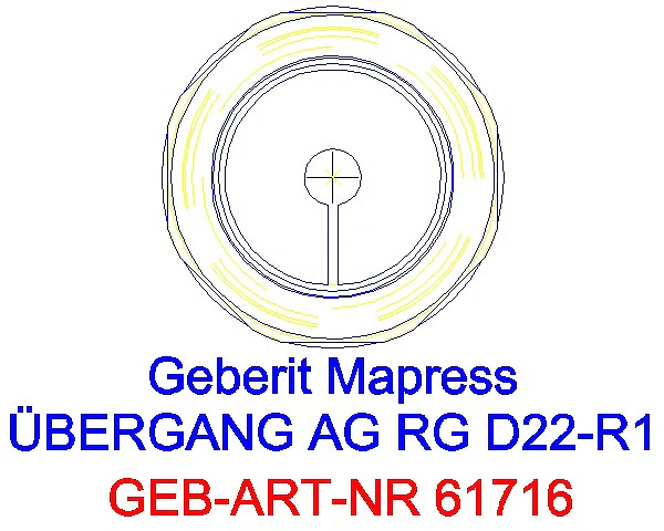 GE Mapress Kupfer Übergang mit AG Rg d22-R1_61716_L