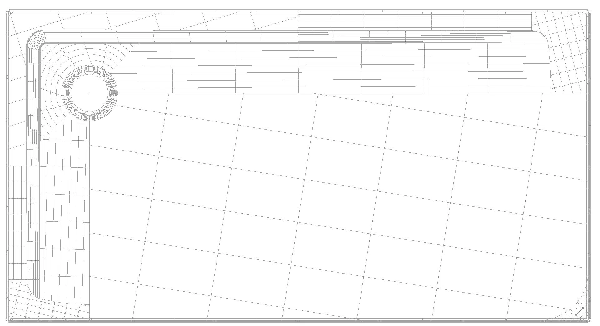 KALDEWEI SUPERPLAN mit Wannenträger Duschfläche, 750x1400x32 mm, Modell-Nr: 1836-2