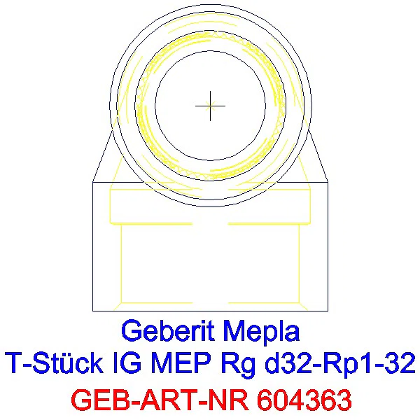 GE Mepla T-Stück mit IG Rg d32-Rp1-32_604.363.00.5_L