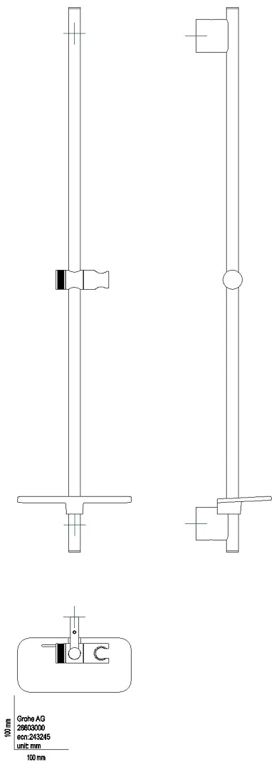 GROHE Brausestange Rainshower SmartActive 26603 900mm chrom