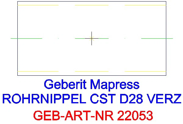 GE Mapress C-Stahl Rohrnippel außen verzinkt d28_22053_L