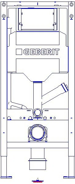 GE Duofix Element f. WWC, 112cm m. Sigma UP-SPK 12cm, f. Geruchsabsaugung/Abluft_111364006_A