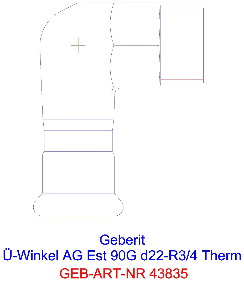 GE Mapress Therm Übergangswinkel 90Gr mit AG d18-R1/2_43835_l