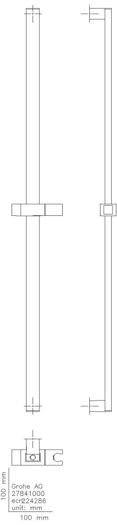 GROHE Brausestange Euphoria Cube 27841 900mm chrom