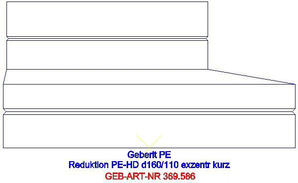 GE PE Reduktion exzentrisch kurz d160/110_369.586.16.1_A