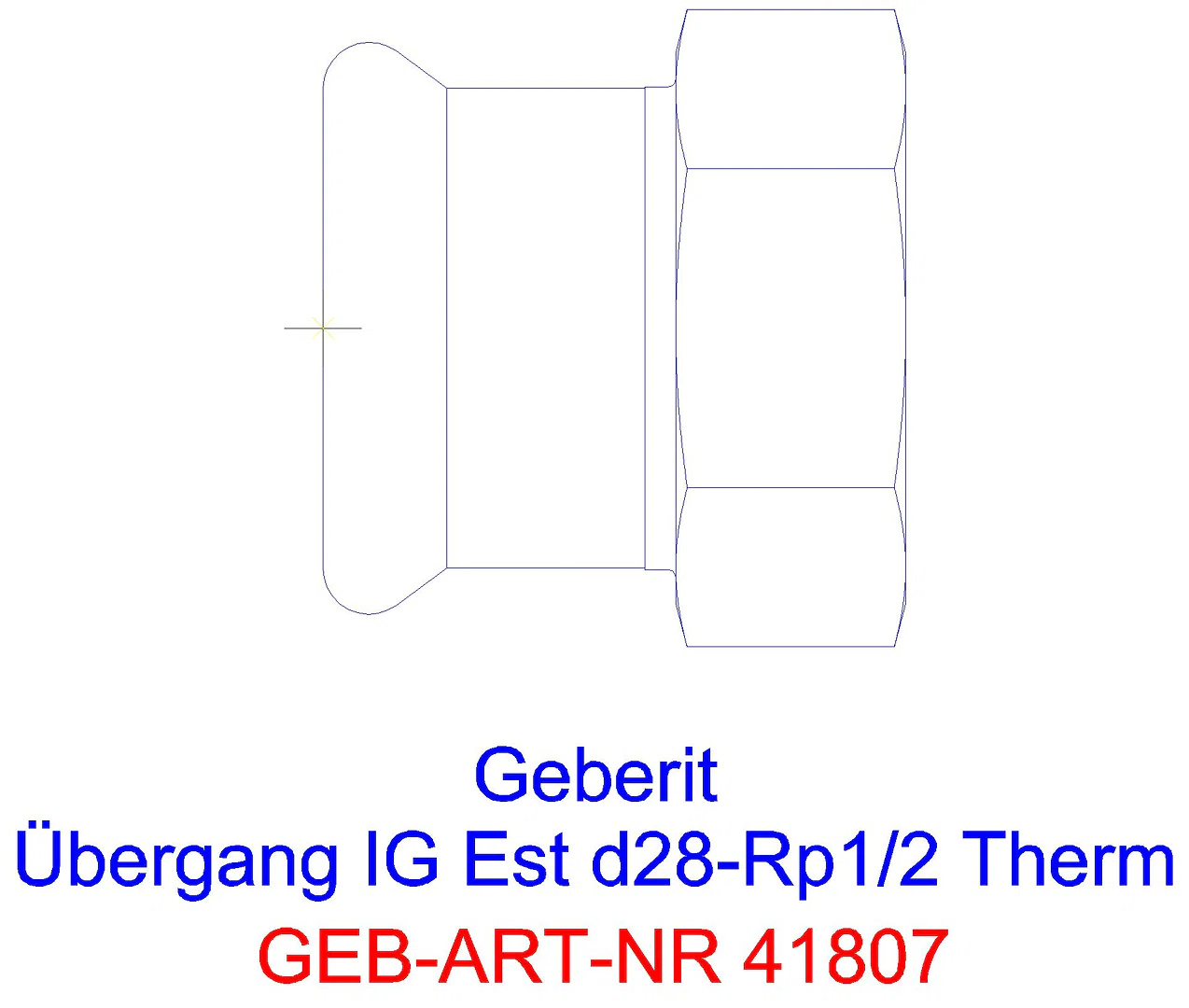GE Mapress Therm Übergang mit IG d22-Rp3/4_41807_g