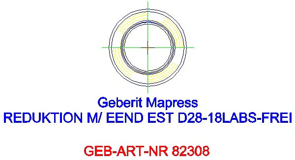 GE Mapress Edelstahl Reduktion mit Einschubende (LABS-frei) d28-18_82308_A
