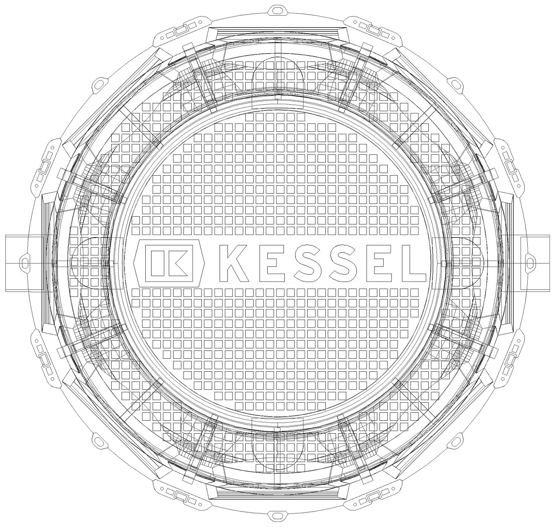 KESSEL-Fettabscheider EasyClean Modular ground, NS 1, Standard, Klasse B (3D)
