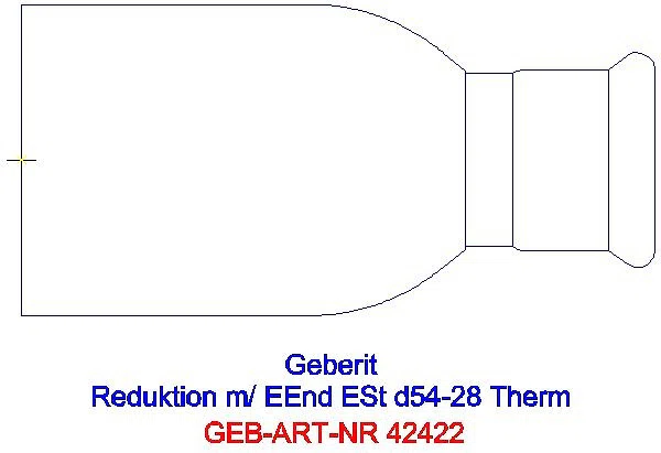 GE Mapress Therm Reduktion mit Einschubende d54-28_42422_L
