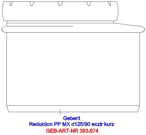 GE Silent-Pro Reduktion exzentrisch d125/90_393.674.14.1_L
