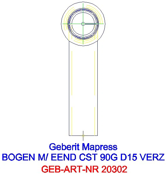 GE Mapress C-Stahl Bogen 90Gr mit Einschubende d15 verzinkt_20302_L
