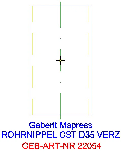GE Mapress C-Stahl Rohrnippel außen verzinkt d35_22054_G