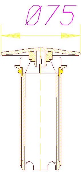 DALLMER Abdeckhaube TELOS mit Standrohr, verchromt