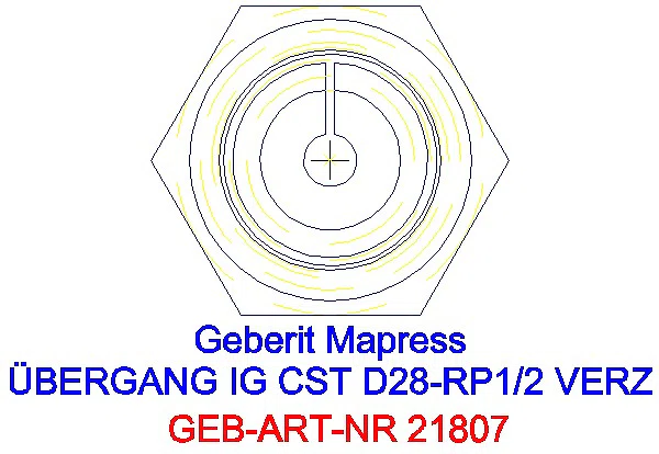GE Mapress C-Stahl Übergang mit IG d28-Rp1/2 verzinkt_21807_L