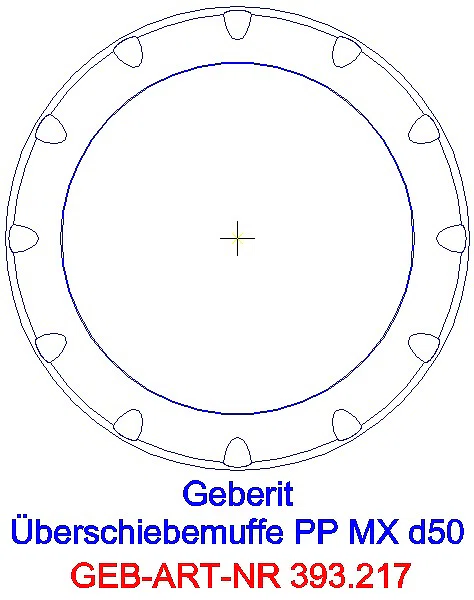 GE Silent-Pro Überschiebemuffe d50mm_393.217.14.1_G