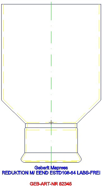 GE Mapress Edelstahl Reduktion mit Einschubende (LABS-frei) d108-54_82345_G