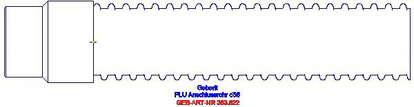 GE Pluvia Anschlussrohr flexibel d56_363.822.00.1_G