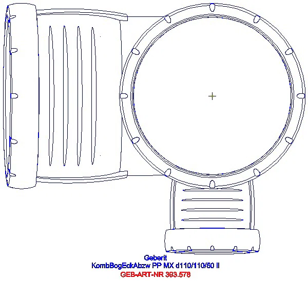 GE Silent-Pro Kombibogeneckabzweig 87,5Gr d110/110/50 links_393.578.14.1_G