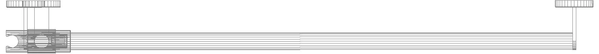 HEWI DUHA, d:25/30, A1:1250. W1:965 pulverbeschichtet weiß tiefmatt