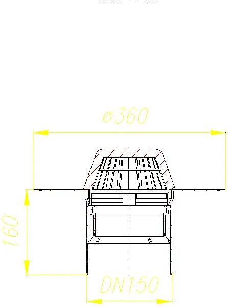 DALLMER Dachablauf 62 PVC, DN 150